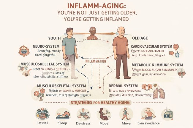 How Chronic Inflammation Accelerates Aging (And How to Reverse It Naturally)