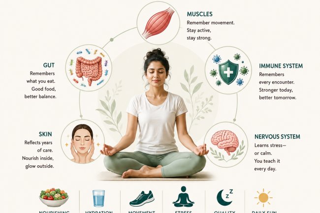 Your Body Has a Memory: How Your Muscles, Gut, Skin, and Immune System Remember Every Lifestyle Choice