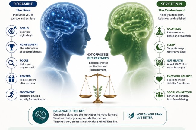 Dopamine vs. Serotonin: Understanding the Two Brain Chemicals That Shape Happiness