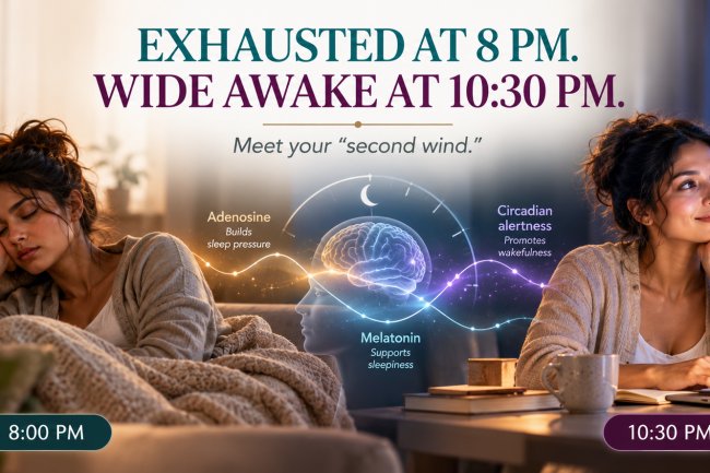 Why Do I Get a Second Wind at Night? The Science Behind Feeling Wide Awake at Bedtime